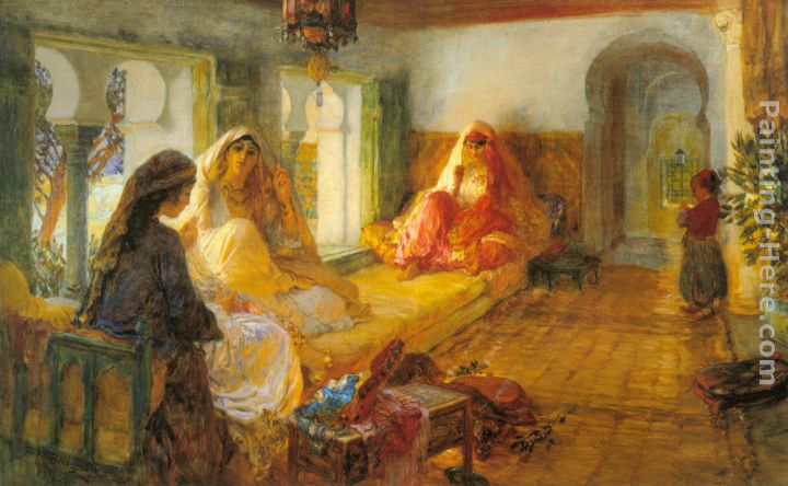 In The Seraglio painting - Frederick Arthur Bridgman In The Seraglio art painting